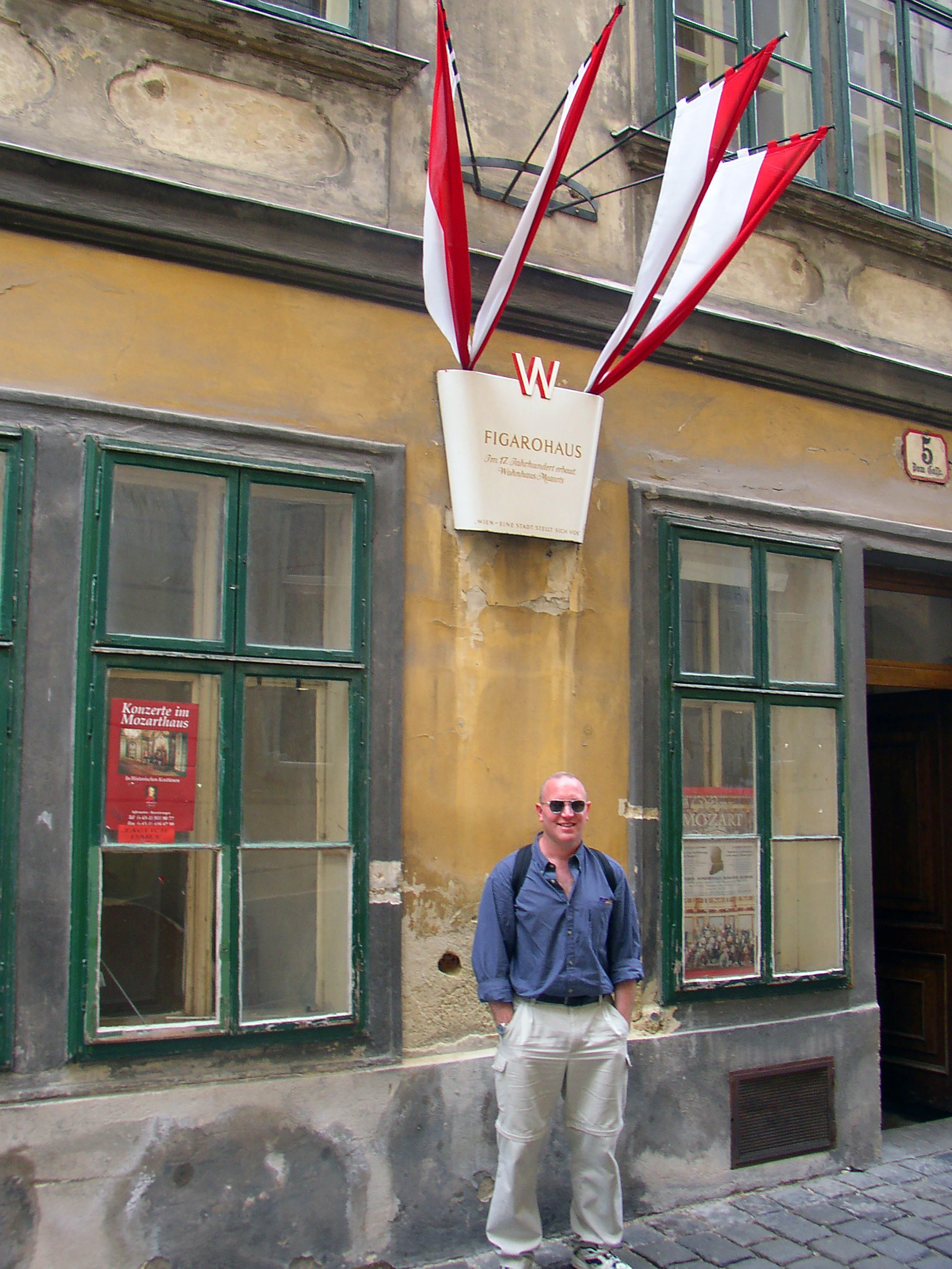 Vienna, AT - Mark at Figarohaus (now Mozarthaus)
