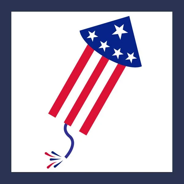 Fireworks rocket graphic