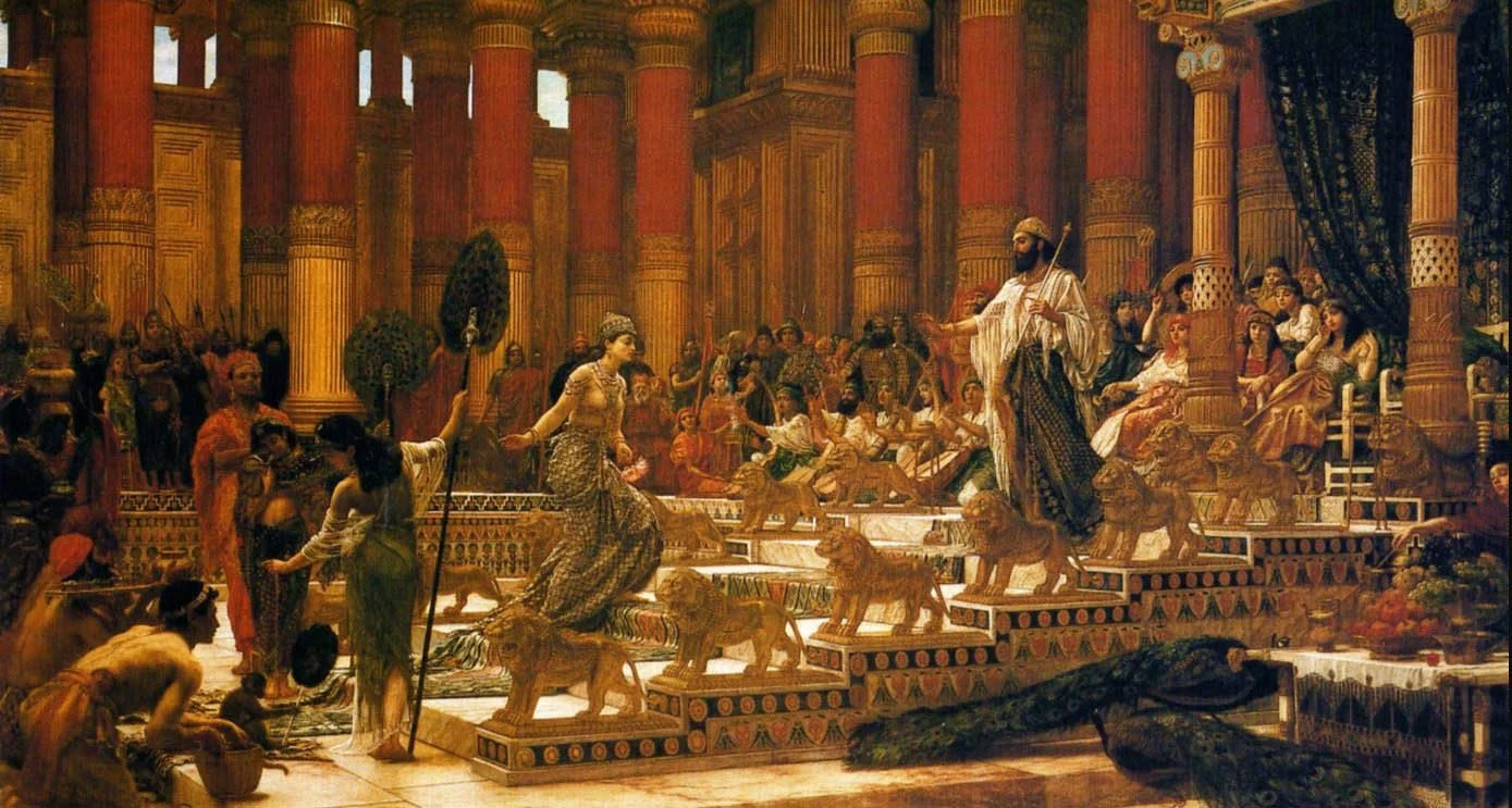 esus is crowned in the temple, surrounded by priests and worshippers, symbolizing his divine authority and kingship