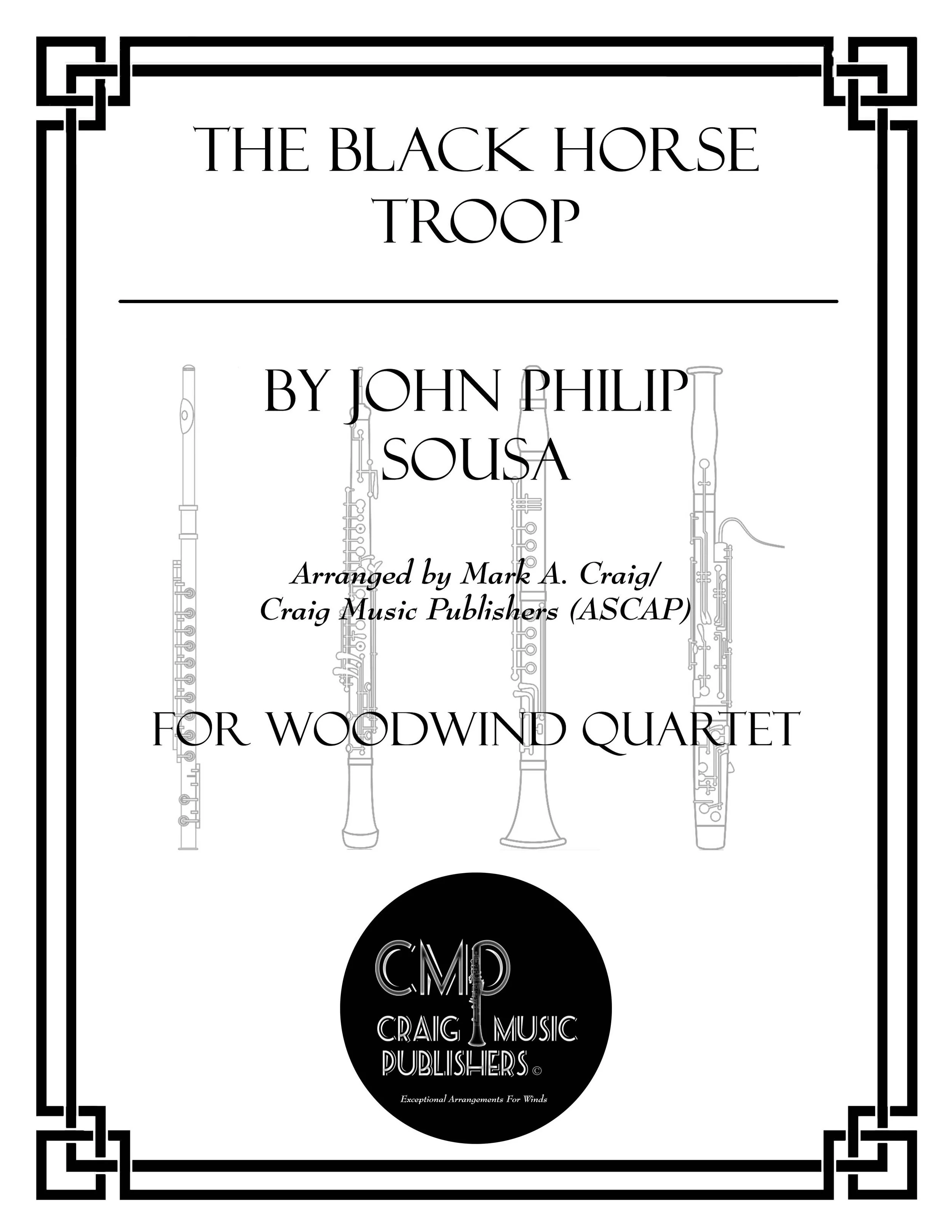 Cover art for Black Horse Troop - for Woodwind Quartet
