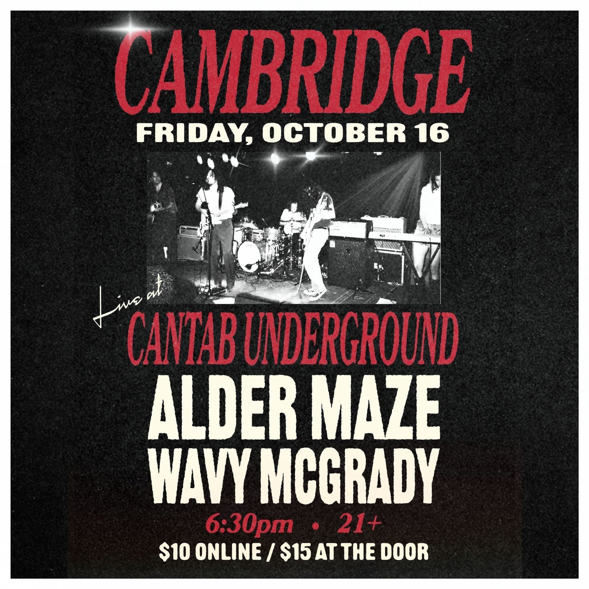 OCTOBER 16 - CAMBRIDGE, MA