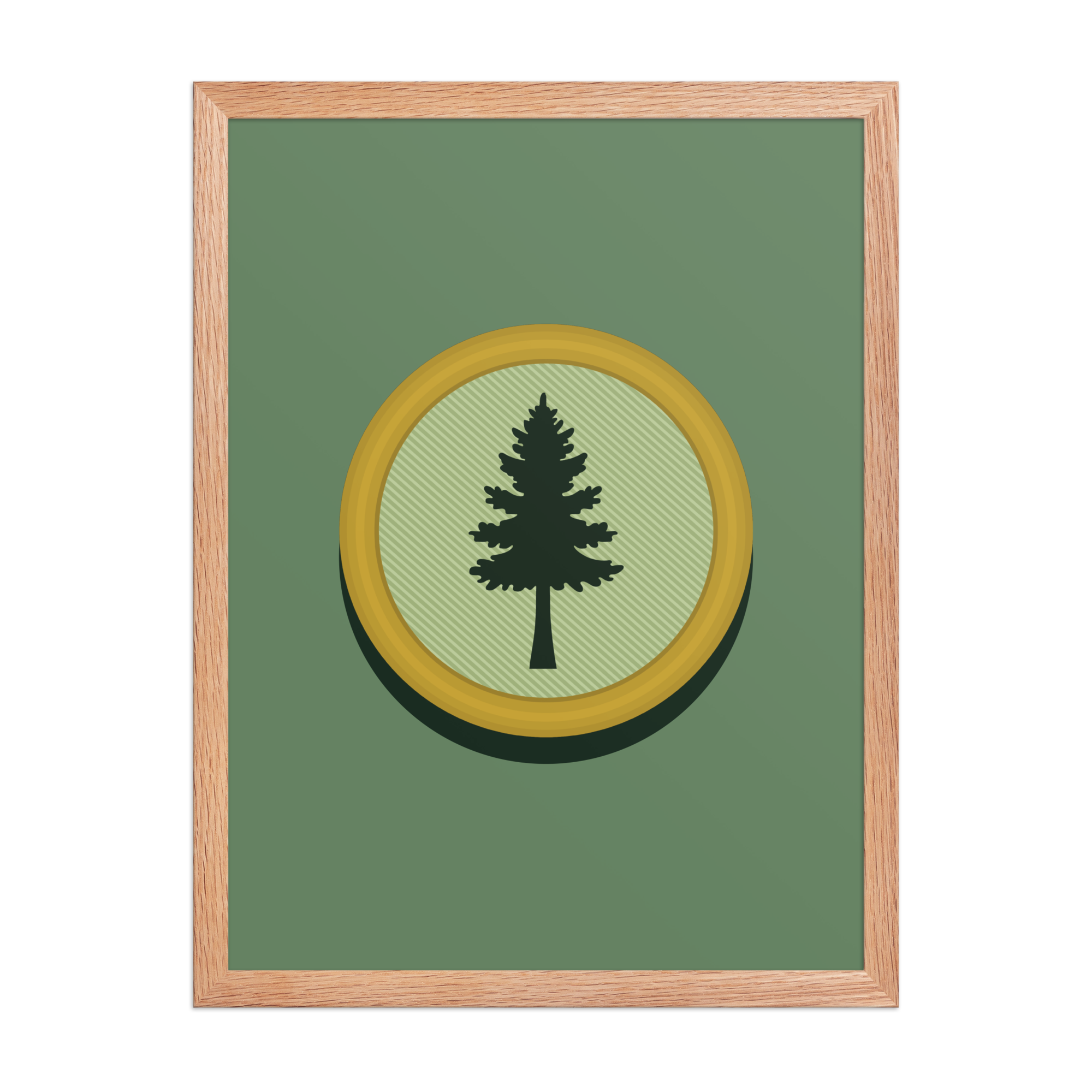 Vintage Scout Patch Framed Poster
