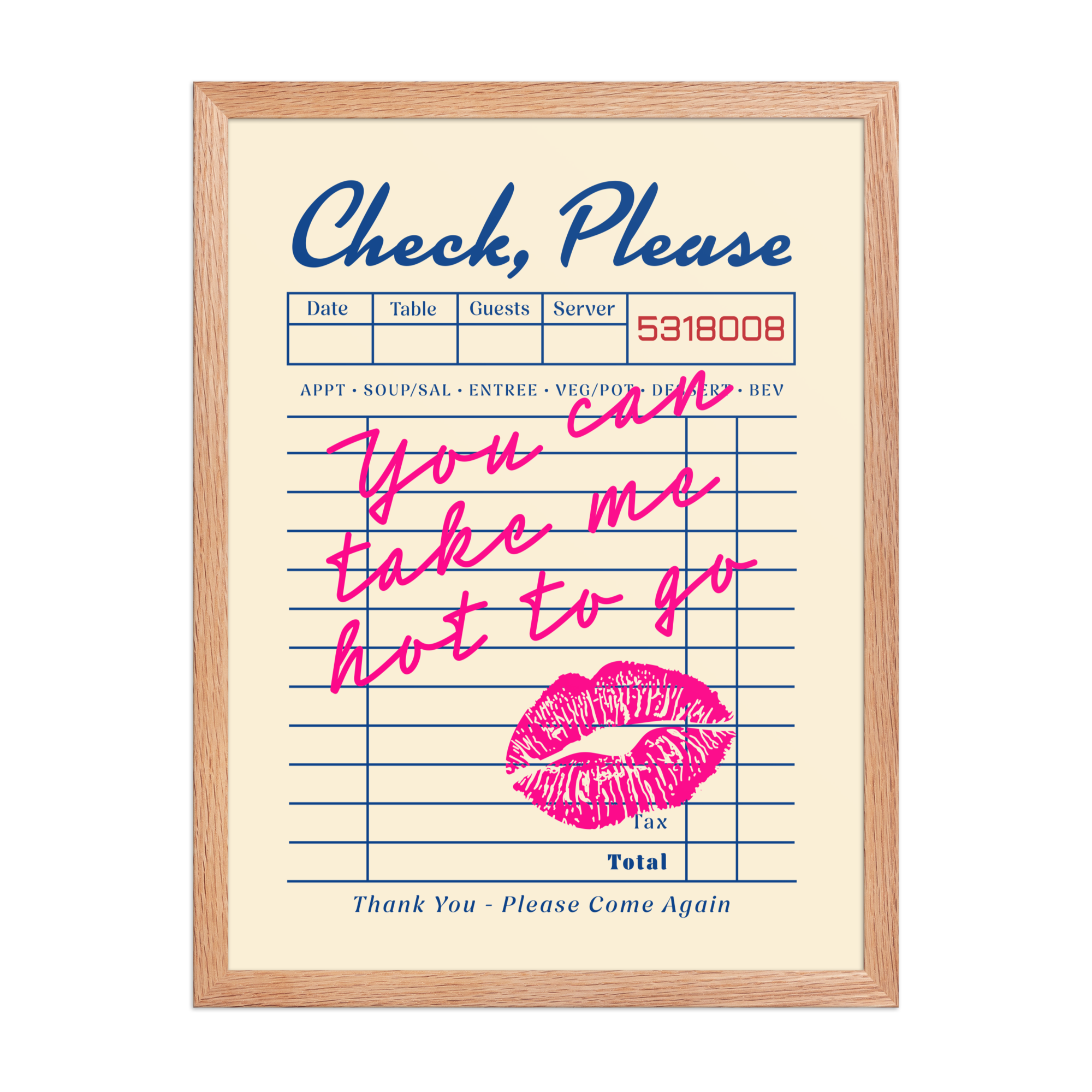 Receipt Framed Poster