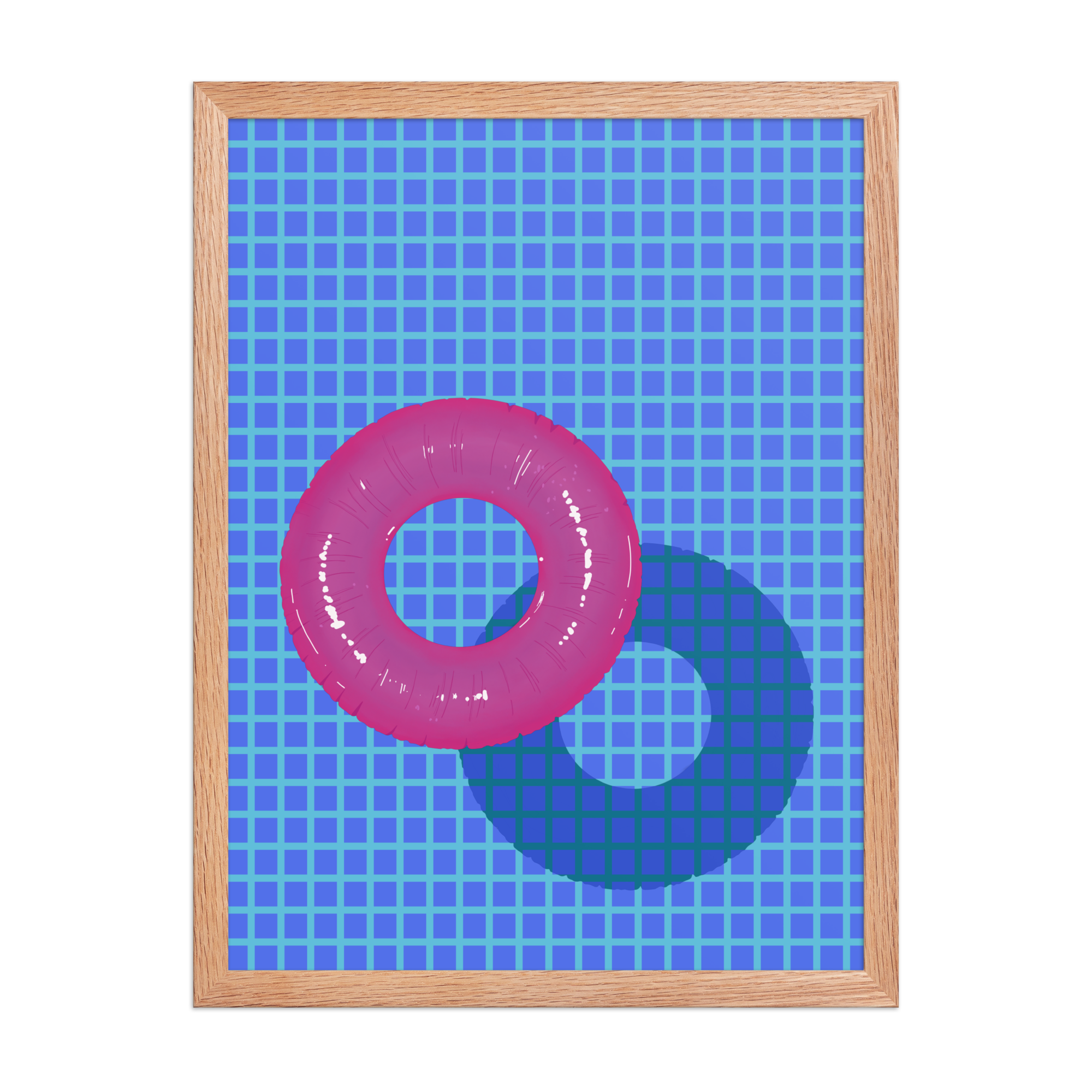 Gone Swimming Framed Art Poster