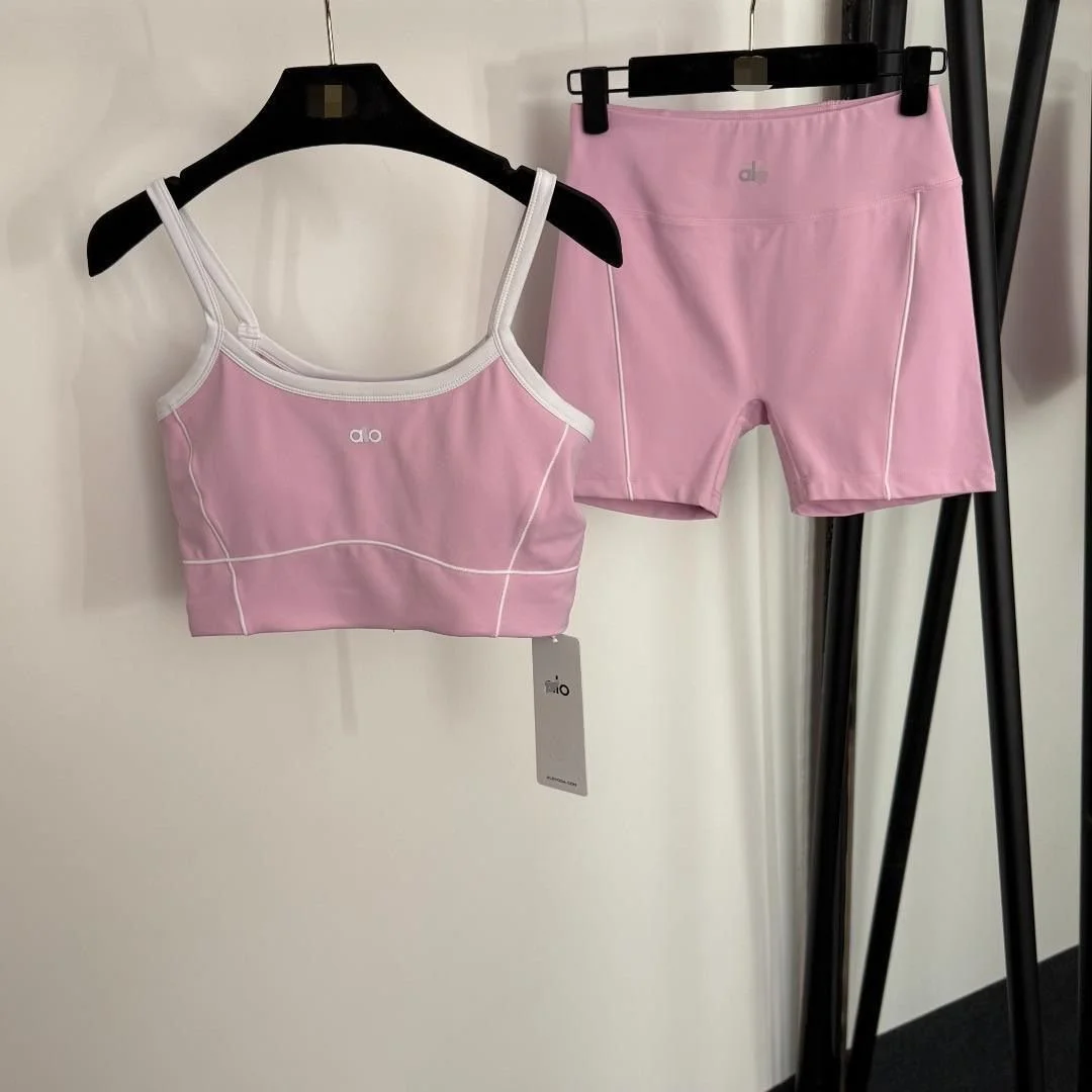 Alo 2 Pc Short Set-Pink