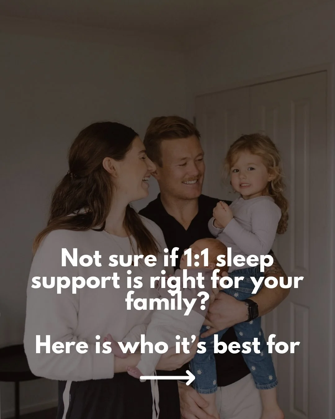 Not sure if 1:1 sleep support is for you? 

If you&rsquo;re dealing with multiple night wake, short nap, or you&rsquo;ve tried goggle/mum groups, chatGPT and nothing is sticking&hellip;you probably don&rsquo;t need more generic tips..you need a perso