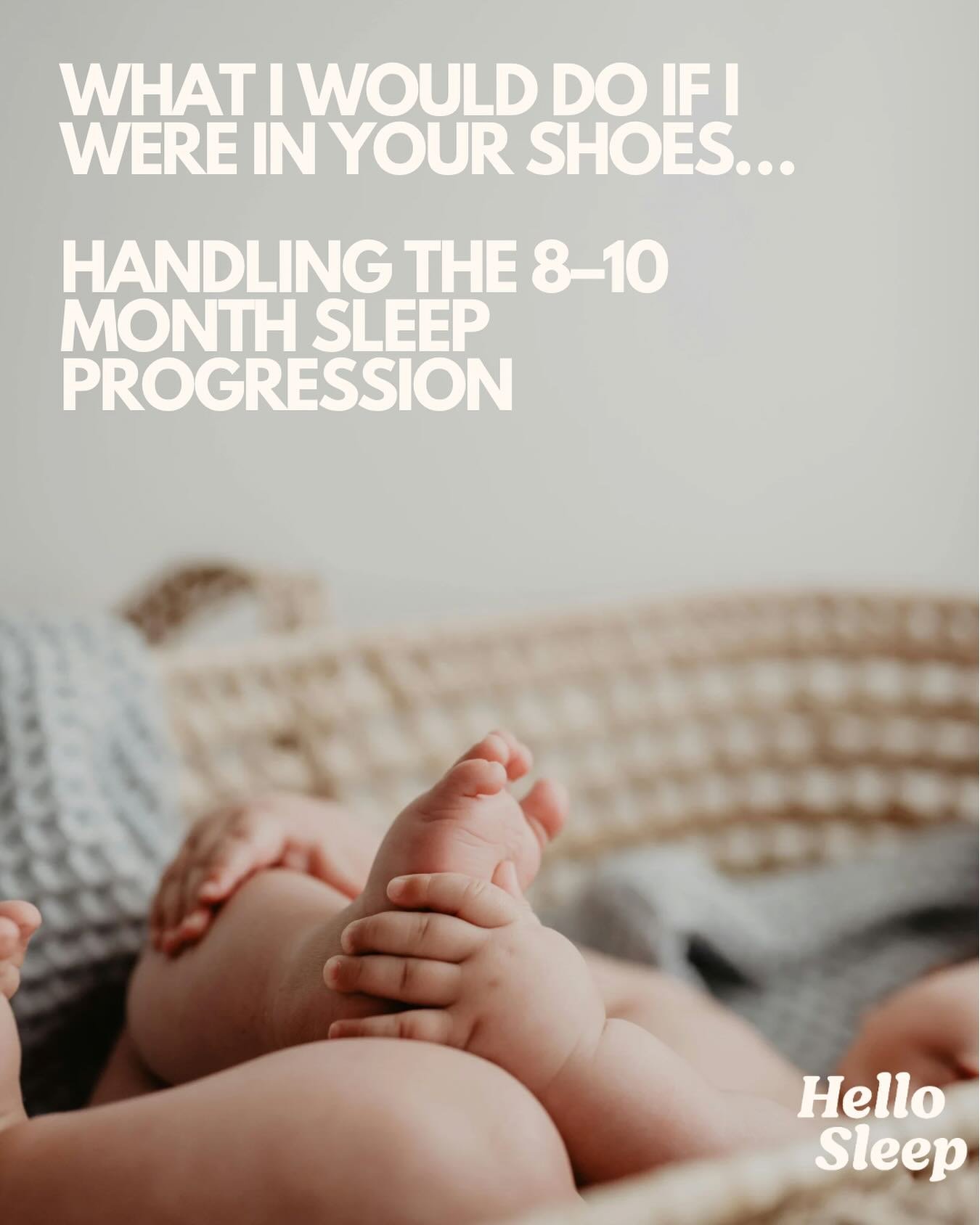 This is one of the bigger (and trickier) sleep progression. Around 8-10 months there&rsquo;s often a lot going on. Separation anxiety starts, new skills develop, and suddenly sleep can feel hard again.

Here is what I would focus on:

1️⃣ Check the b