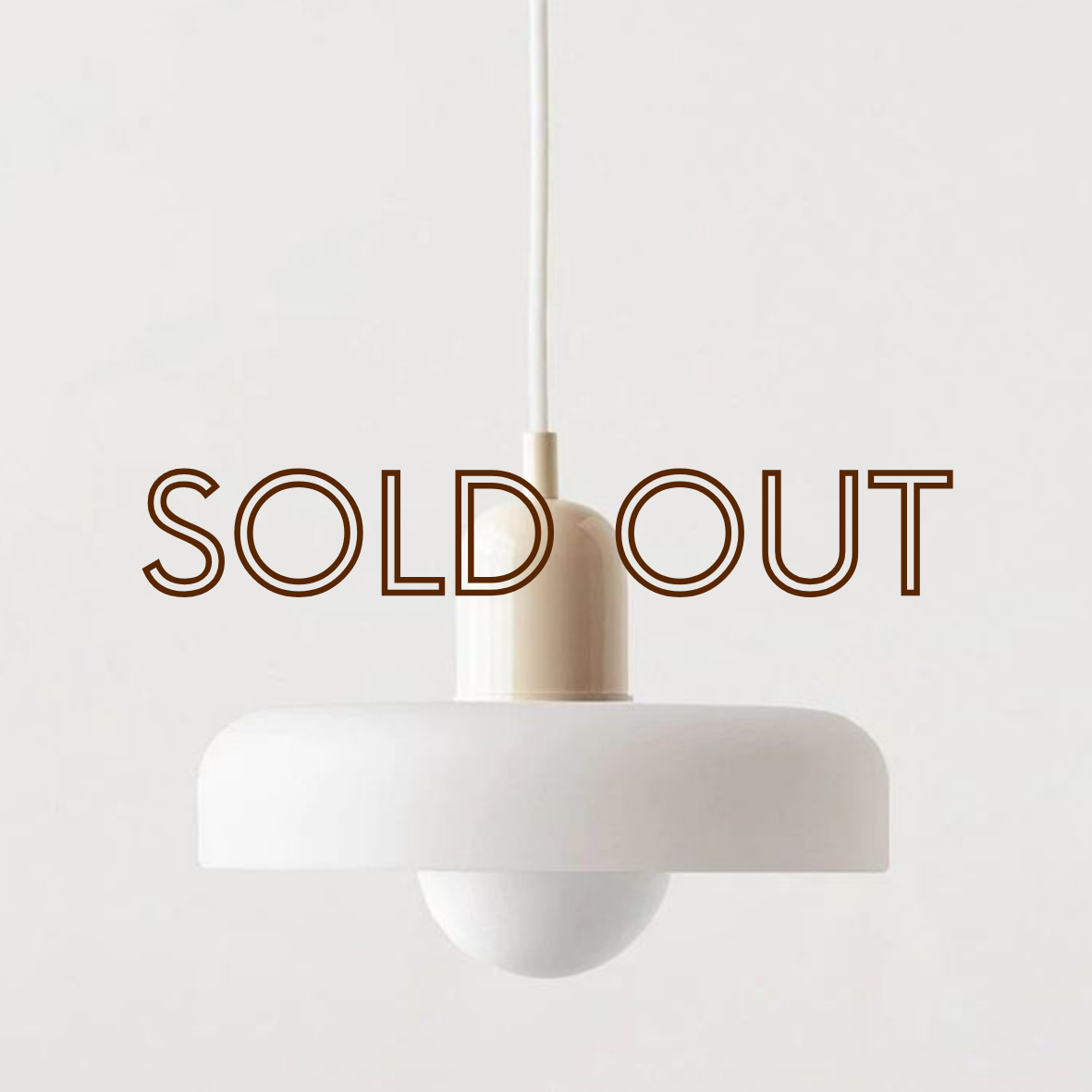 LB Pendant - Beige White