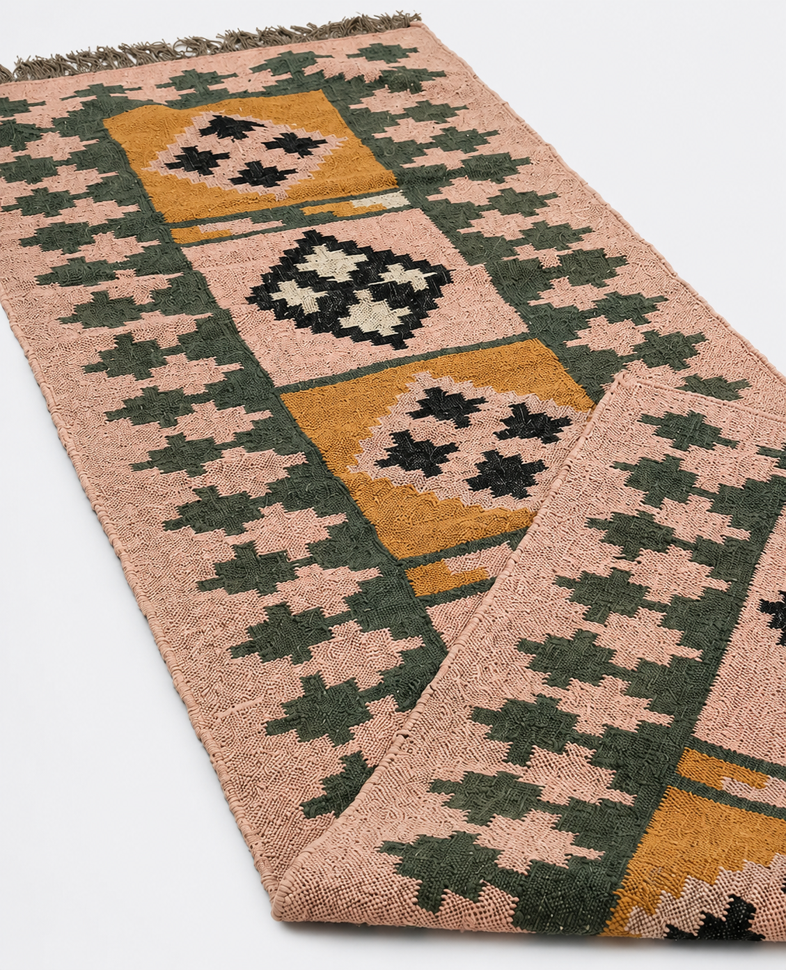 Totem Runner – Blush / Forest - 90X300