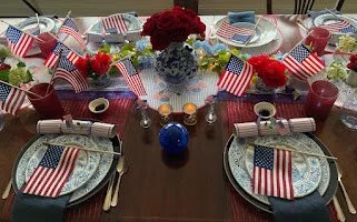 How Old Glory Tablescape Design Celebrates the Stars and Stripes from Memorial Day through Flag Day & 4th of July to Labor Day