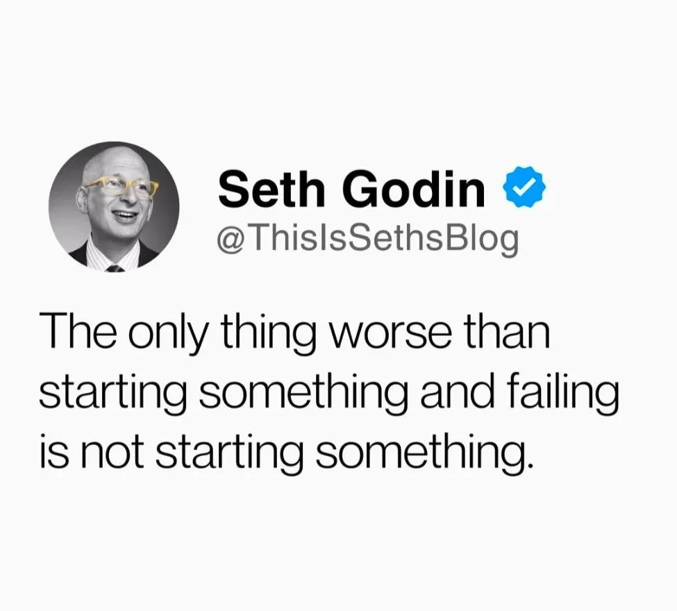 Take the leap. We are here to catch you. 

#entrpreneurship #entrpreneur #entrepreneurlife #smallbusiness #smallbusinessagency #smallbizct #smallbizva #smallbizroa #roanoke #hartford #windsor 

The incomparable @sethgodin