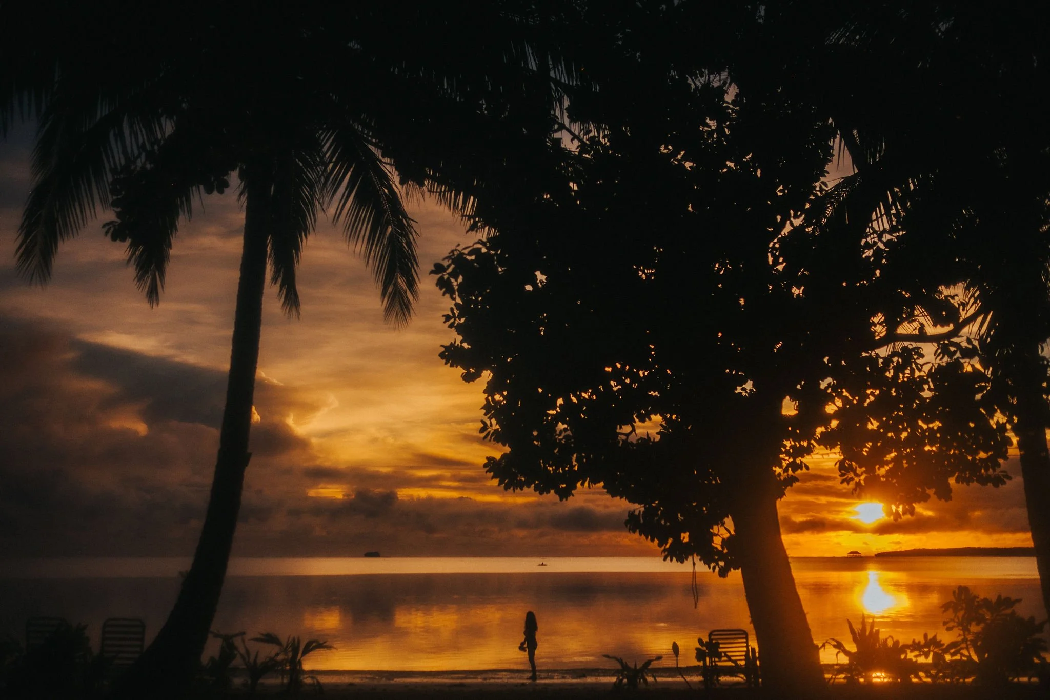 Sunset at Daloy Yoga Retreat