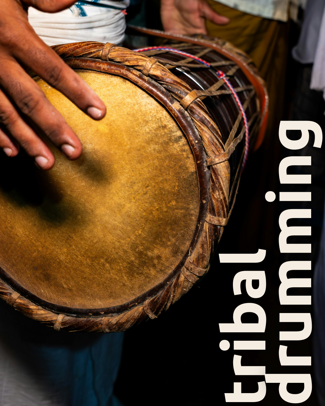 Local night life tribal drumming at Daloy Yoga and Wellness Retreat in Siargao Philippines with Well With Avril.