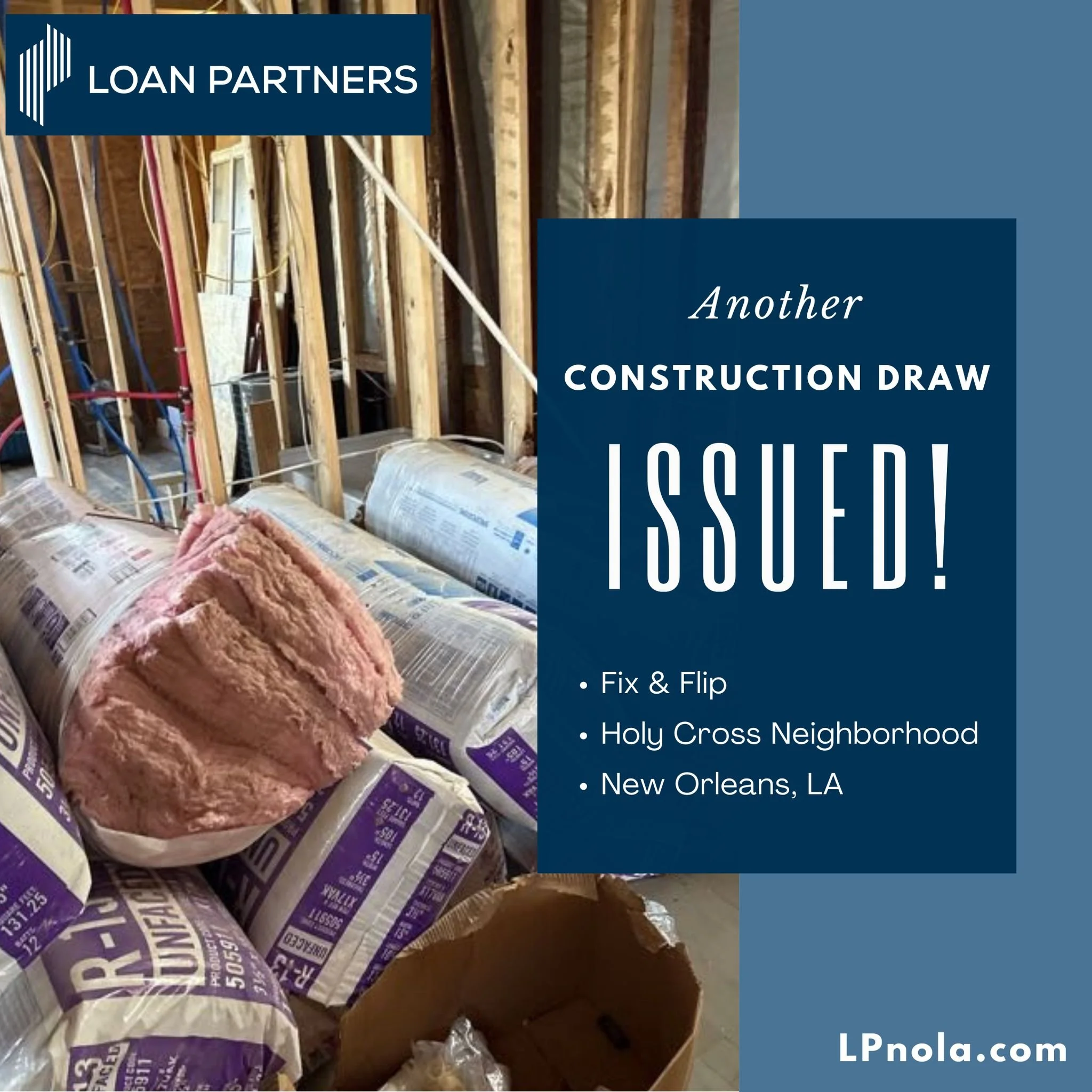 🔨 Another milestone funded for this Fix &amp; Flip project in the Holy Cross neighborhood. We&rsquo;re proud to help local investors keep their renovations moving and timelines on track.

Building value. Revitalizing neighborhoods. Strengthening New