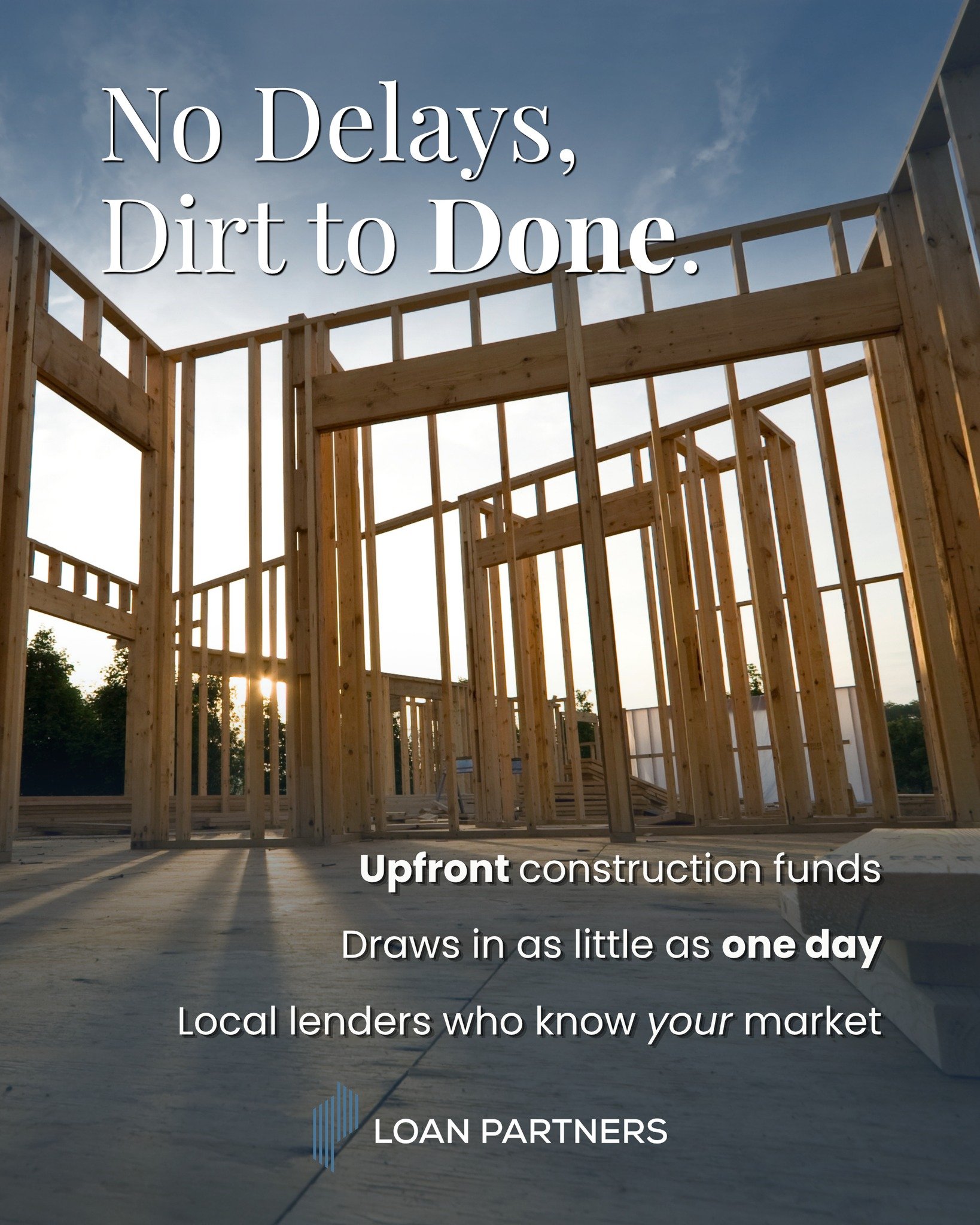 No delays. No guesswork. Just deals moving forward.

When funding shows up on time, everything else falls into place&mdash;from the first pour to final completion. That&rsquo;s how projects stay on track and investors stay focused on what matters.

I