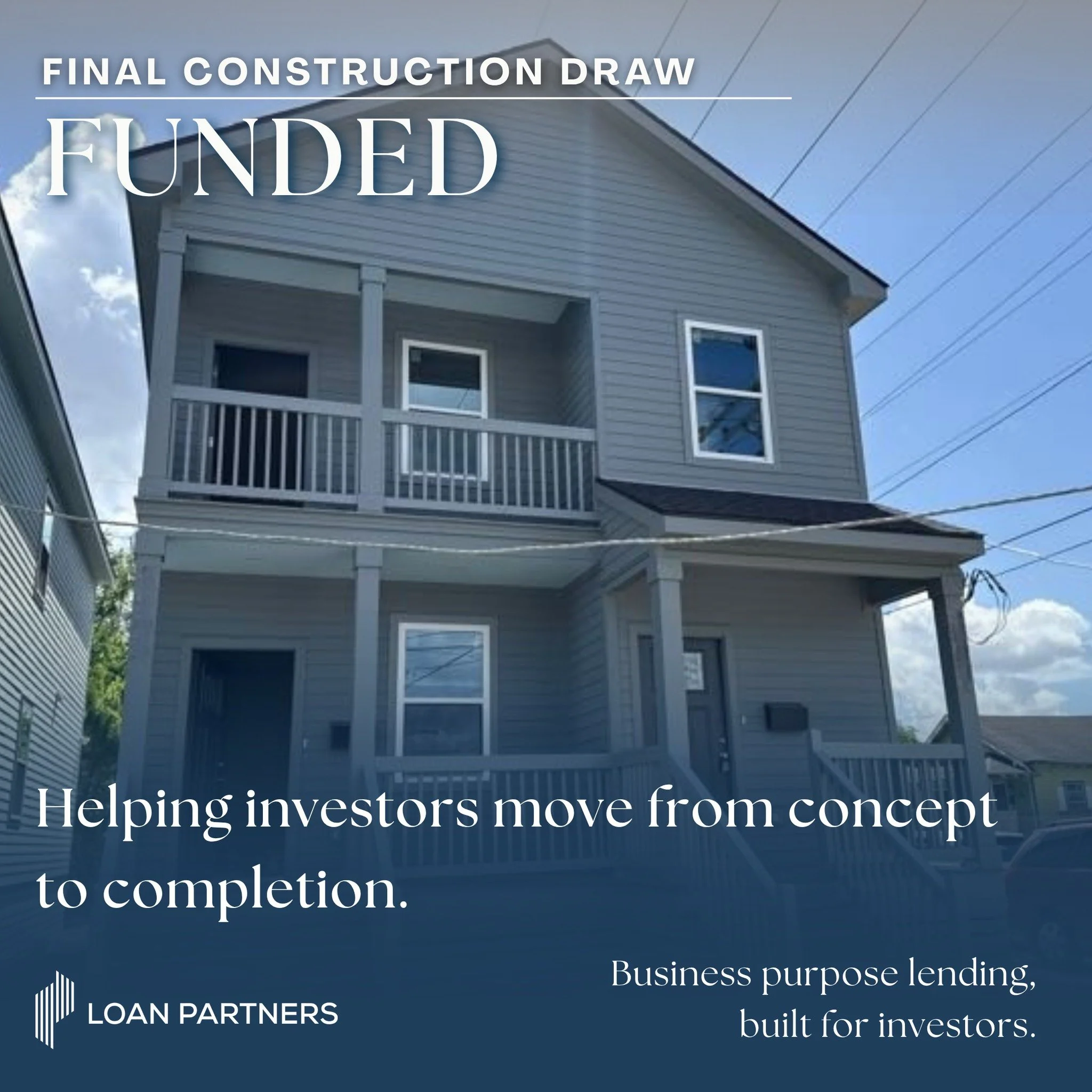 Months of planning, coordination, and execution have brought this new construction project to the final stage. The last draw isn't just another milestone&mdash;it's a sign that the vision is nearly complete and the value created along the way is read