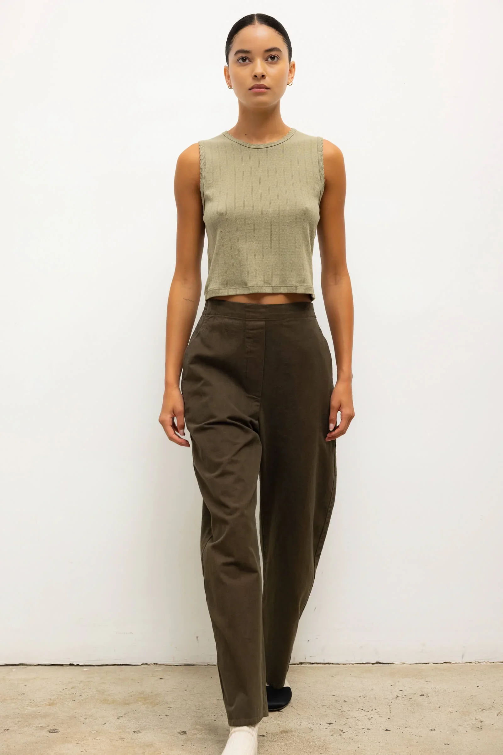 LESET Olive barrel pants (Copy)