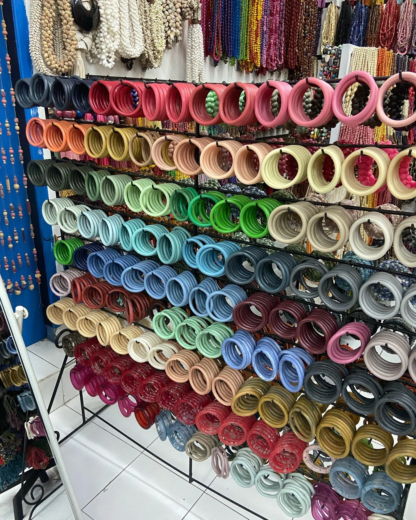 Resin bangles in every colour possible. You are only limited by the length of your arms 😂. Let&rsquo;s collect rainbow of them for you on my next trip?  Let&rsquo;s go shopping,  Bridget xx. &mdash;&mdash;&mdash;&mdash;&mdash;&mdash;&mdash;&mdash;&m