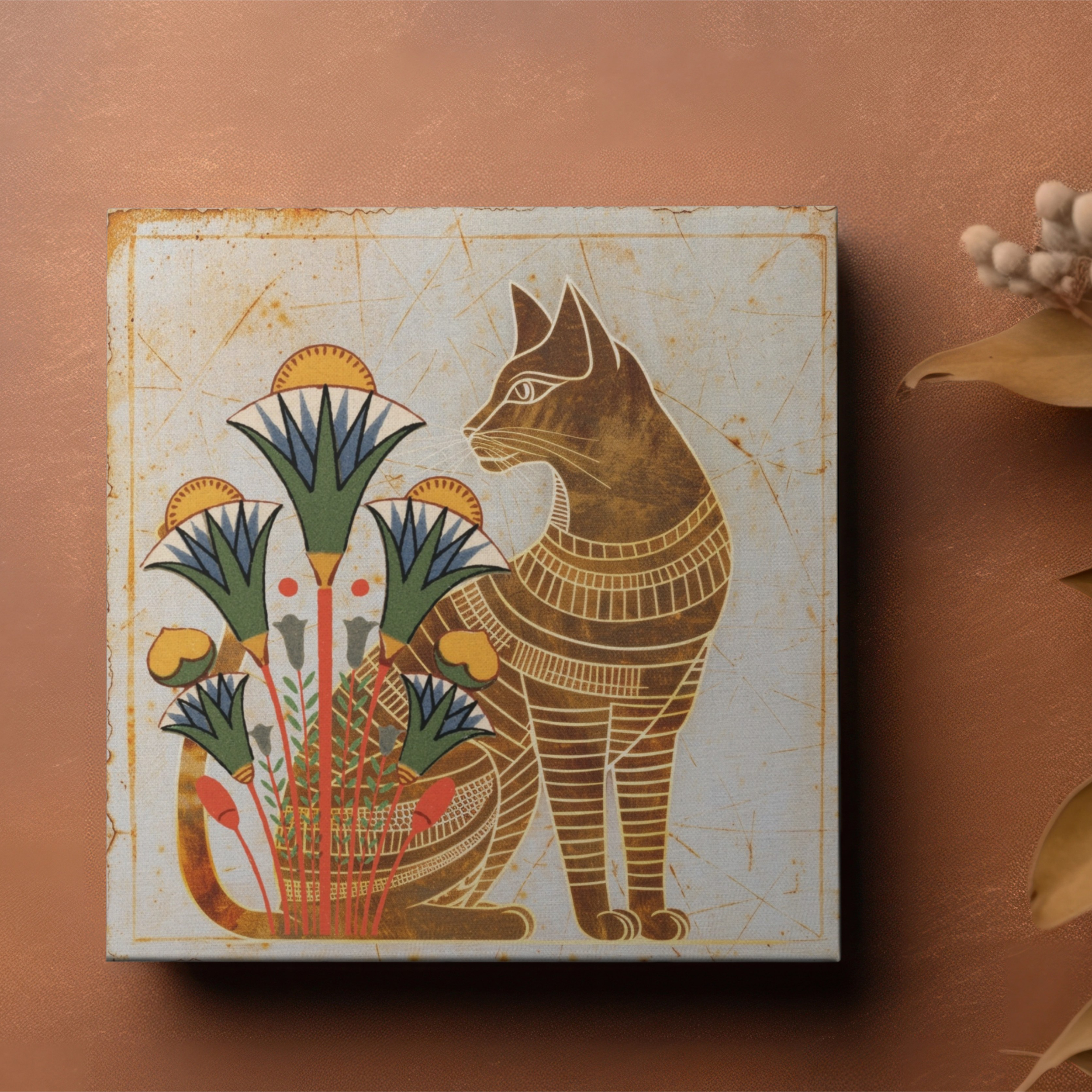 Exotic Egyptian Cat Canvas