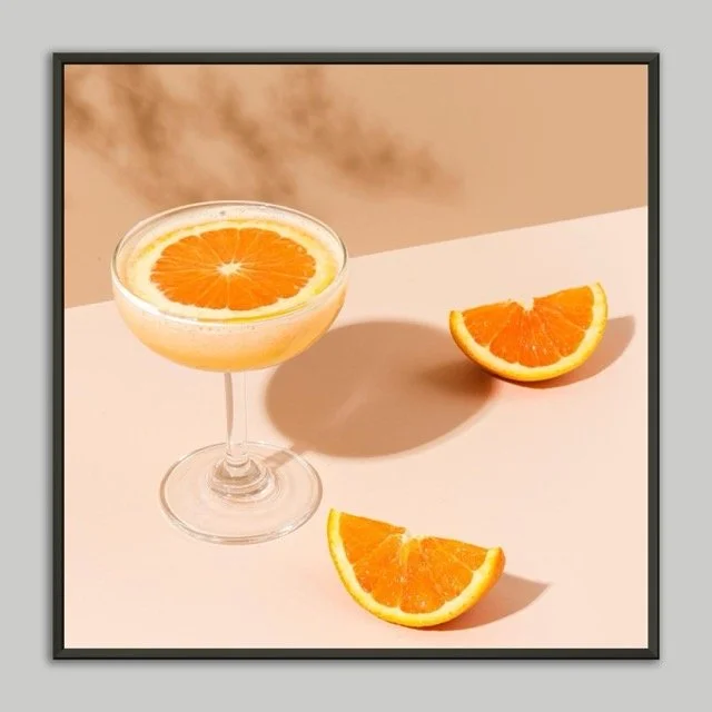 Orange Tango Metal Framed Poster