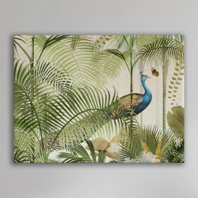 Peacock Canvas Wall Plain.jpeg