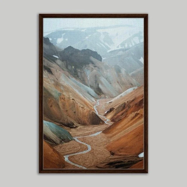 Red Canyon Framed Canvas