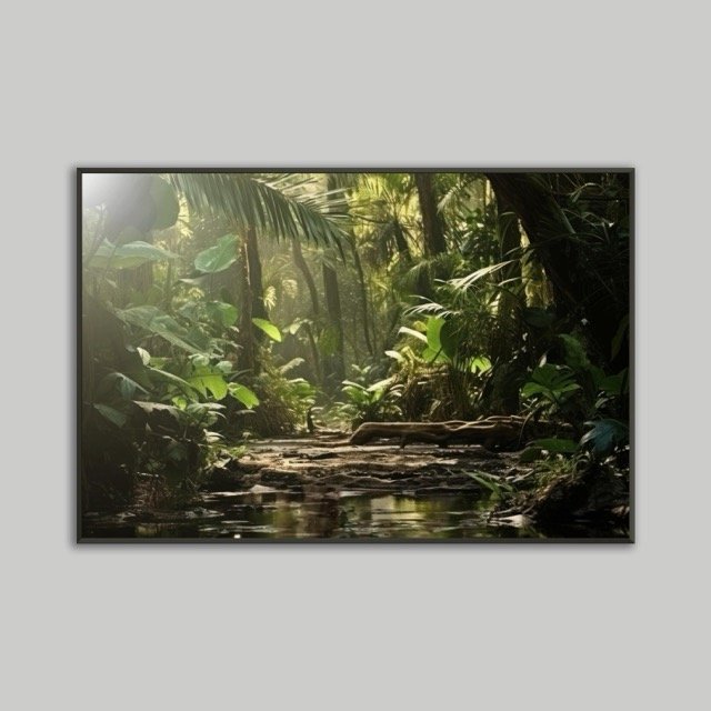 Rain Forrest Metal Framed Poster