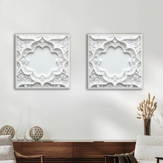 Decorative Tile  Wooden Framed Print