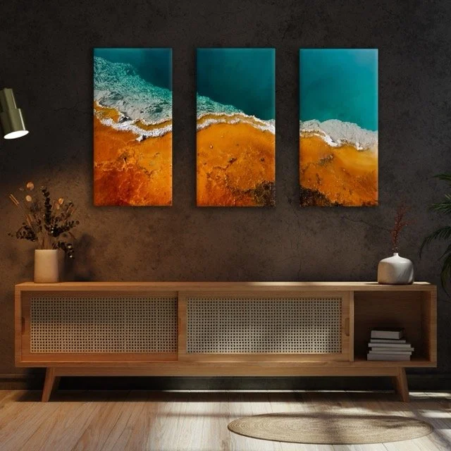 Scenic Beach 2 of 3 Split Canvas  50x100 cm / 20x40″
