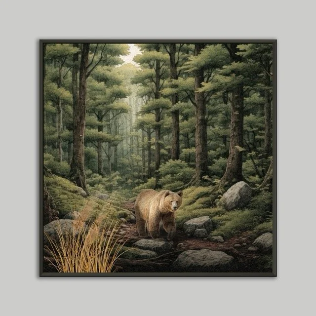 Yogi the Bear Metal Framed Print