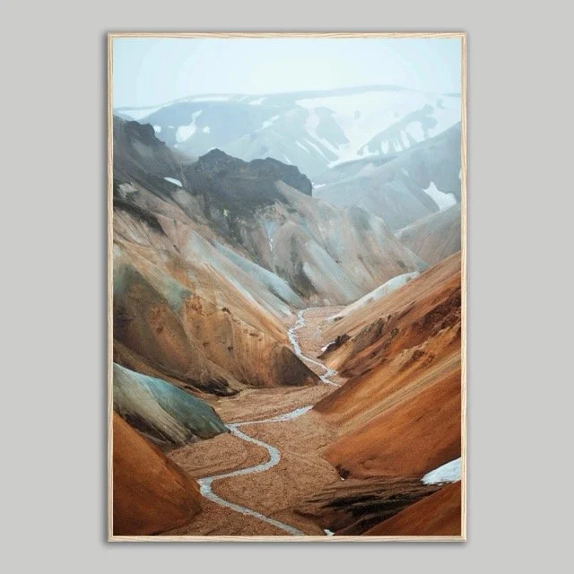 Red Canyon Wooden Framed Poster
