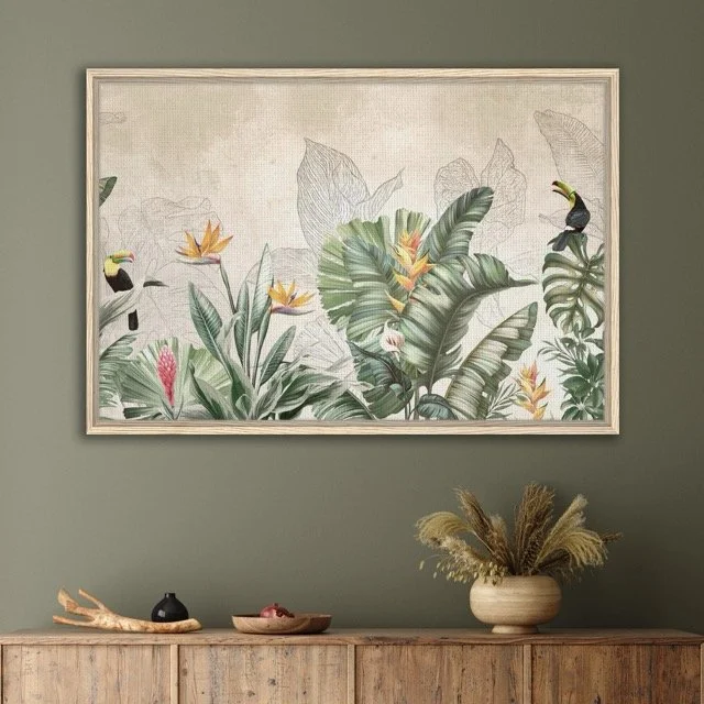 Jungle Topia Framed Canvas 60x90 cm / 24x36″