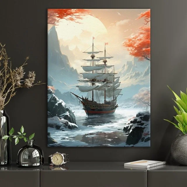 Ship Lagoon Canvas
