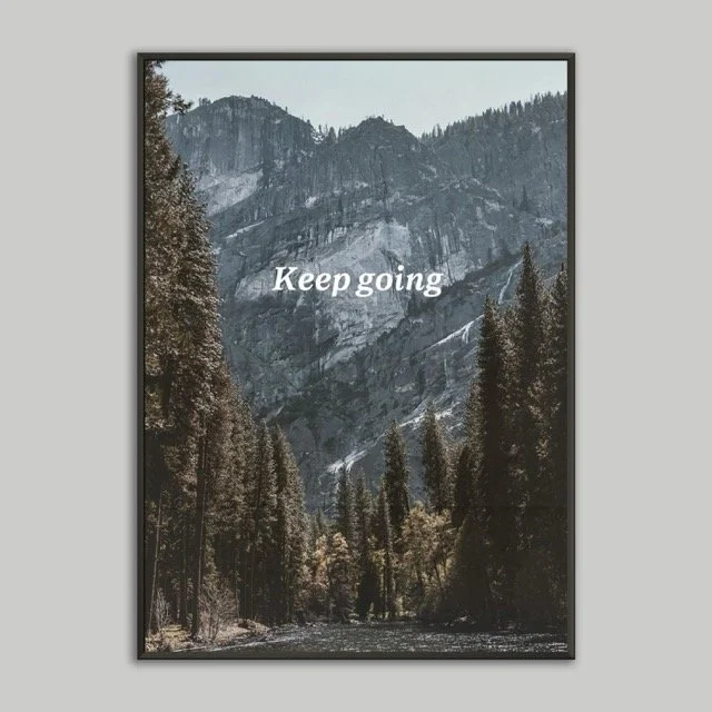 Keep Going Metal Framed Print