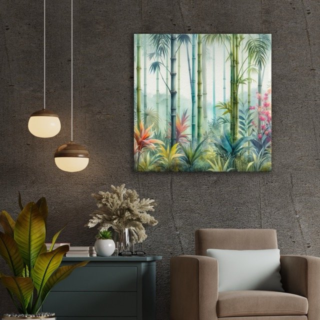 Bamboo Garden Canvas