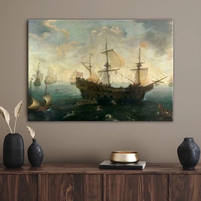 Galleon Battle Canvas