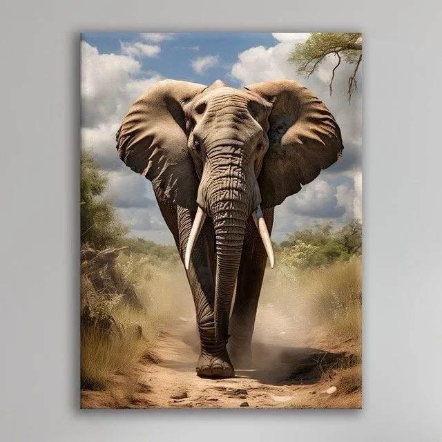 Elephant Journey Canvas
