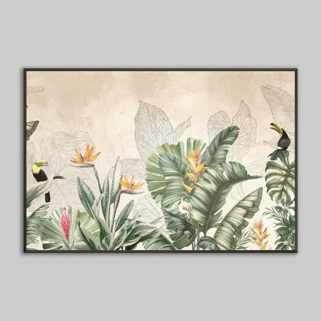 Jungle Topia  Metal Framed Print 60x90 cm / 24x36″