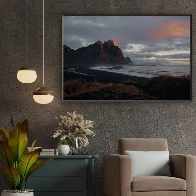 Landscape Beach Metal Framed Poster