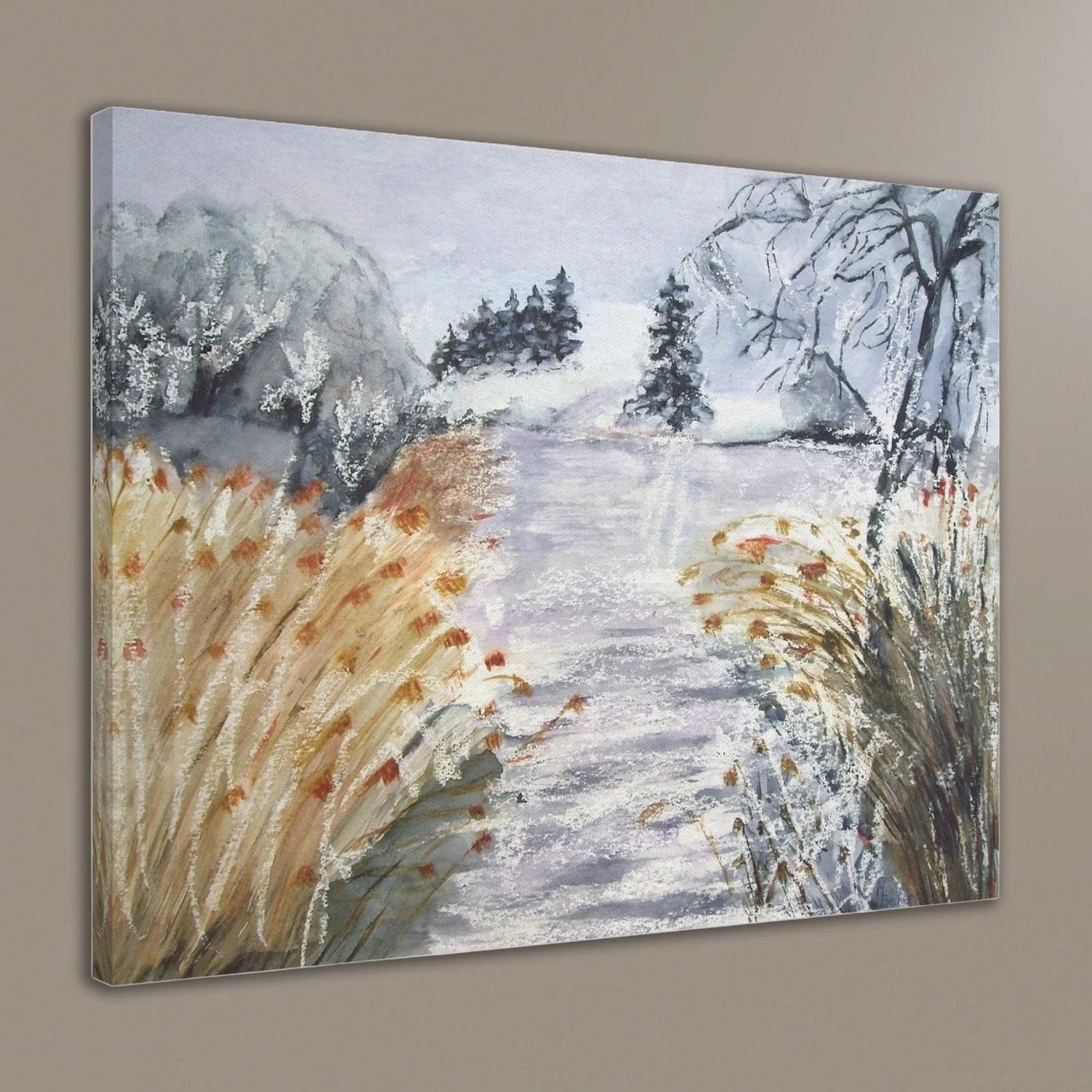 Winter lake Wall Print.jpeg