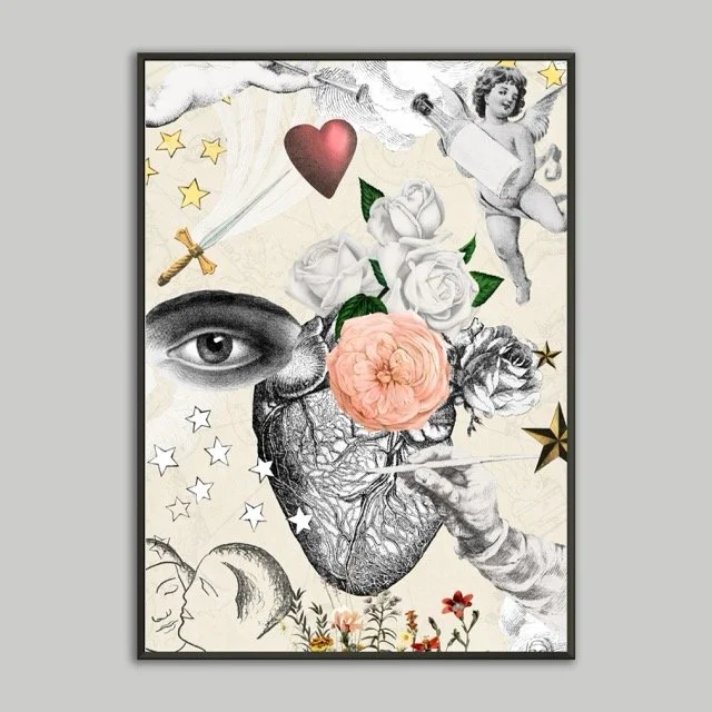 Love Metal Framed Print