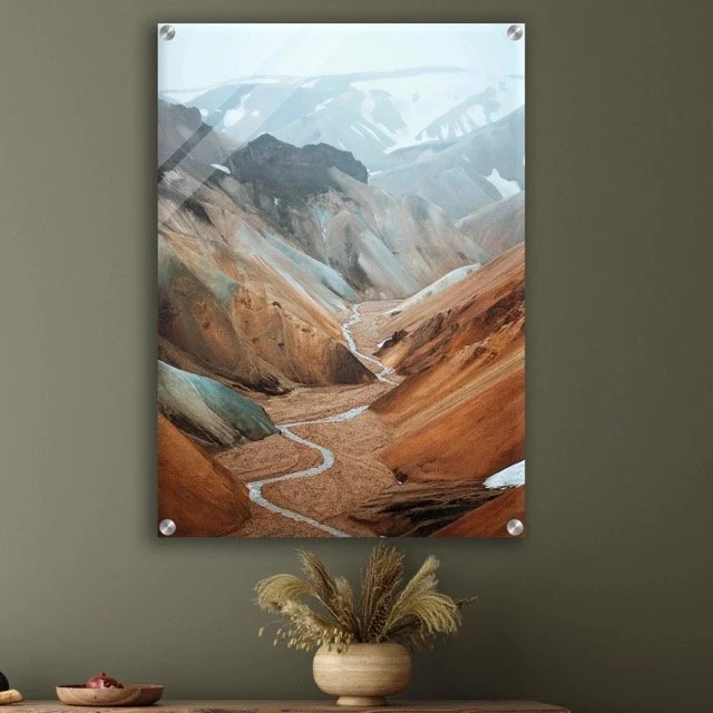 Modern, and ready to hang. Printed on premium photo paper and sealed behind crystal-clear acrylic for a sharp, professional finish.