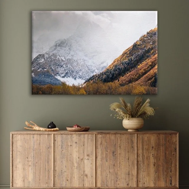 Frosty Landscape Canvas