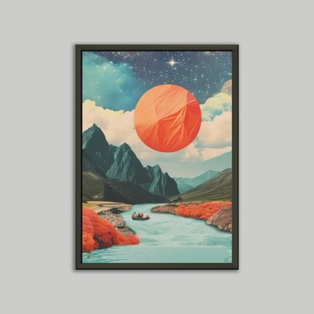 River Poster Print A4 .jpeg