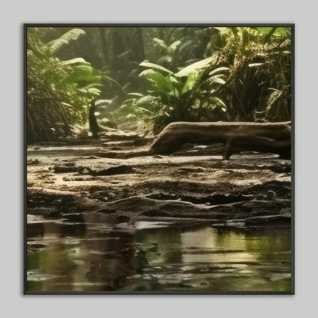 Rain Forrest Split 5 of 6  Metal Framed Print