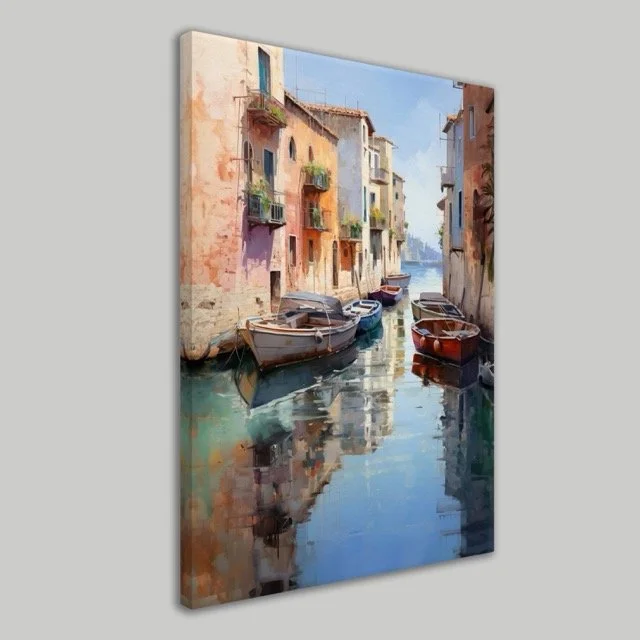 Moored Boats Wall Canvas.jpeg