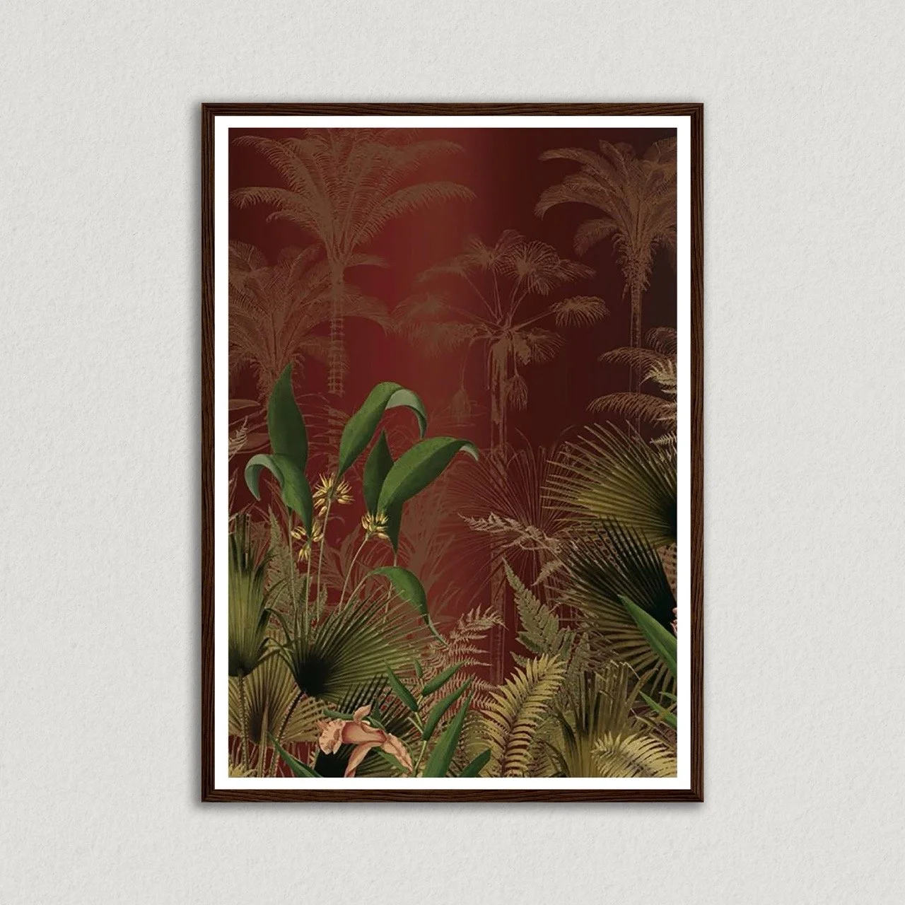 Exotic Foliage Dark Frame A2 .jpeg