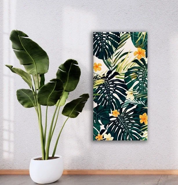 Folliage Flowers Canvas Wall.jpeg