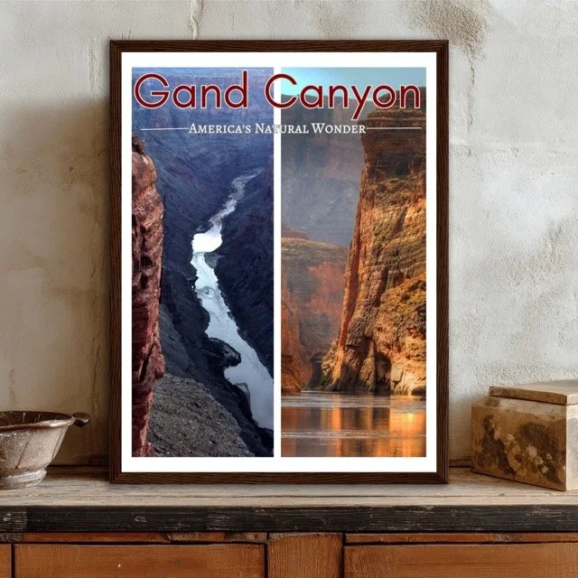 Grand Canyon Wooden Framed Poster 30x40 cm / 12x16″
