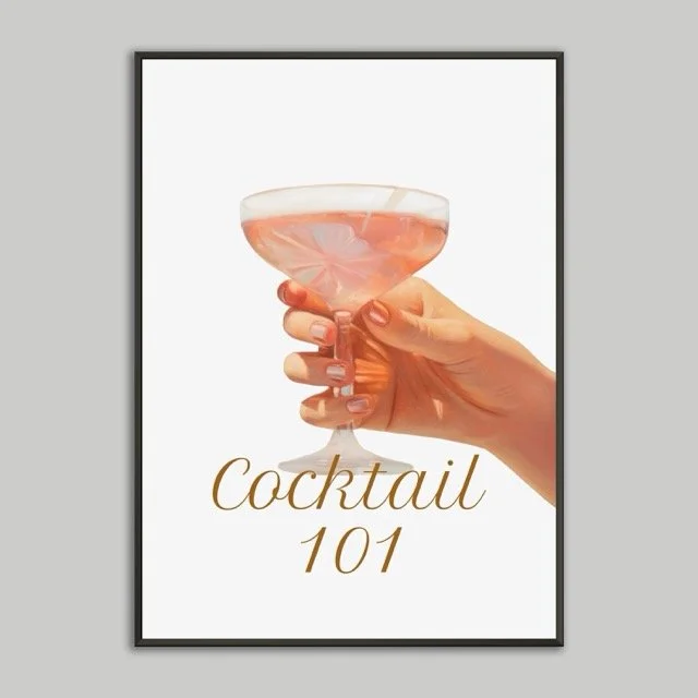 Cocktail 101 Metal Framed Print